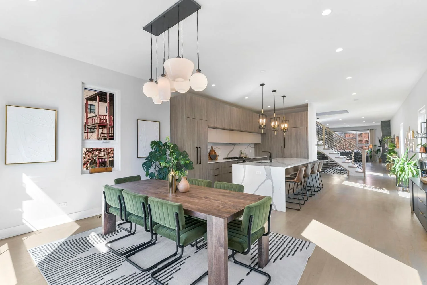 Kitchen Clear countertops of small appliances, utensils, and any personal items. Store away dish racks, sponges, and cleaning supplies. Organize cabinets and pantries, as buyers may want to peek inside.