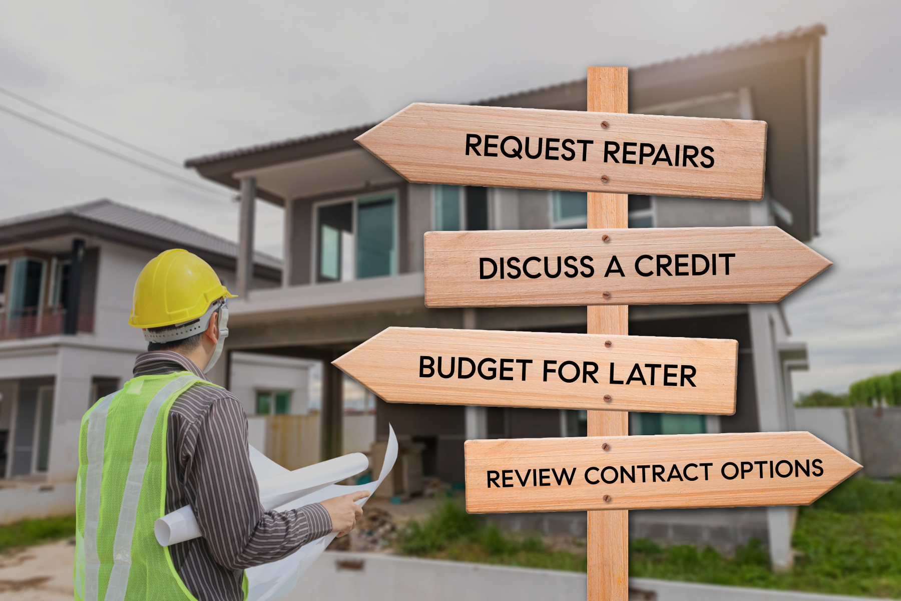 Options depend on your contract, financing, and agreement with the seller.